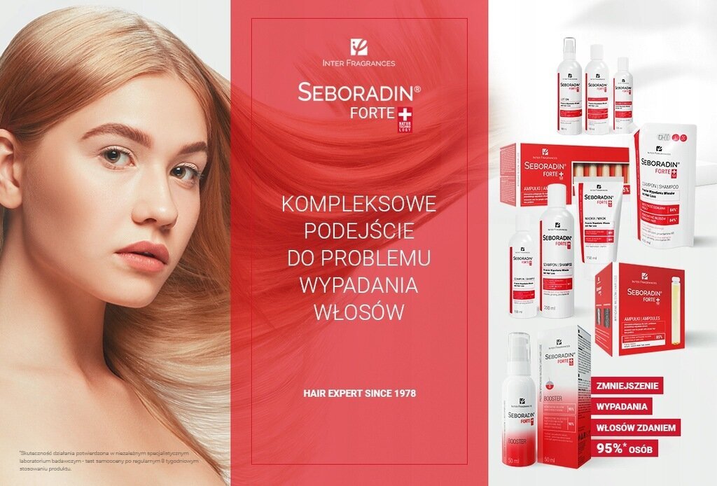 Matu augšanu veicinošs serums Seboradin Forte+ 77 ml cena un informācija | Kosmētika matu stiprināšanai | 220.lv