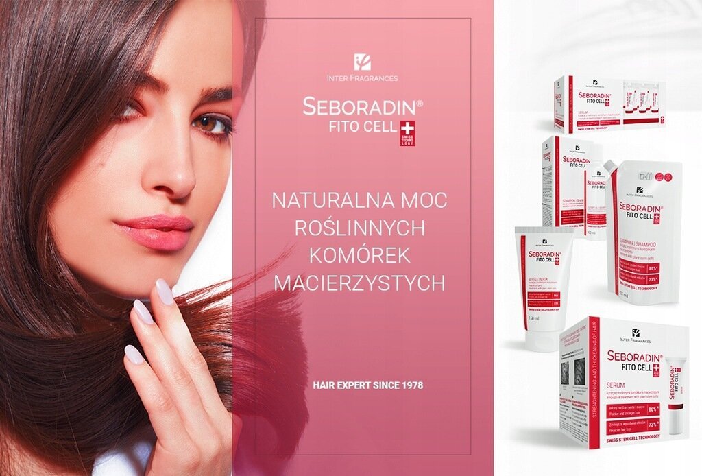 Matu augšanu veicinošs serums Seboradin Fitocell+, 15 x 6 ml цена и информация | Matu uzlabošanai | 220.lv