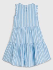 Платье в полоску TOMMY HILFIGER Off Shoulder Stripe Dress Laser Pink Stripe 540125266, розовое цена и информация | Платья для девочек | 220.lv