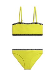 Детский раздельный купальник CALVIN KLEIN Bralette Logo Tape Lemonade 520883227, желтый цена и информация | Купальники для девочек | 220.lv