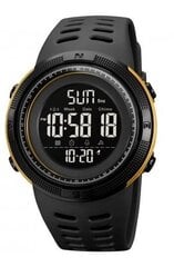 Мужские электронные часы Skmei 2070 чёрные с золотистым цена и информация | Мужские часы | 220.lv