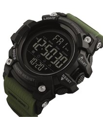 Мужские часы Skmei 1384 Черные с Зеленым ремнем цена и информация | Мужские часы | 220.lv