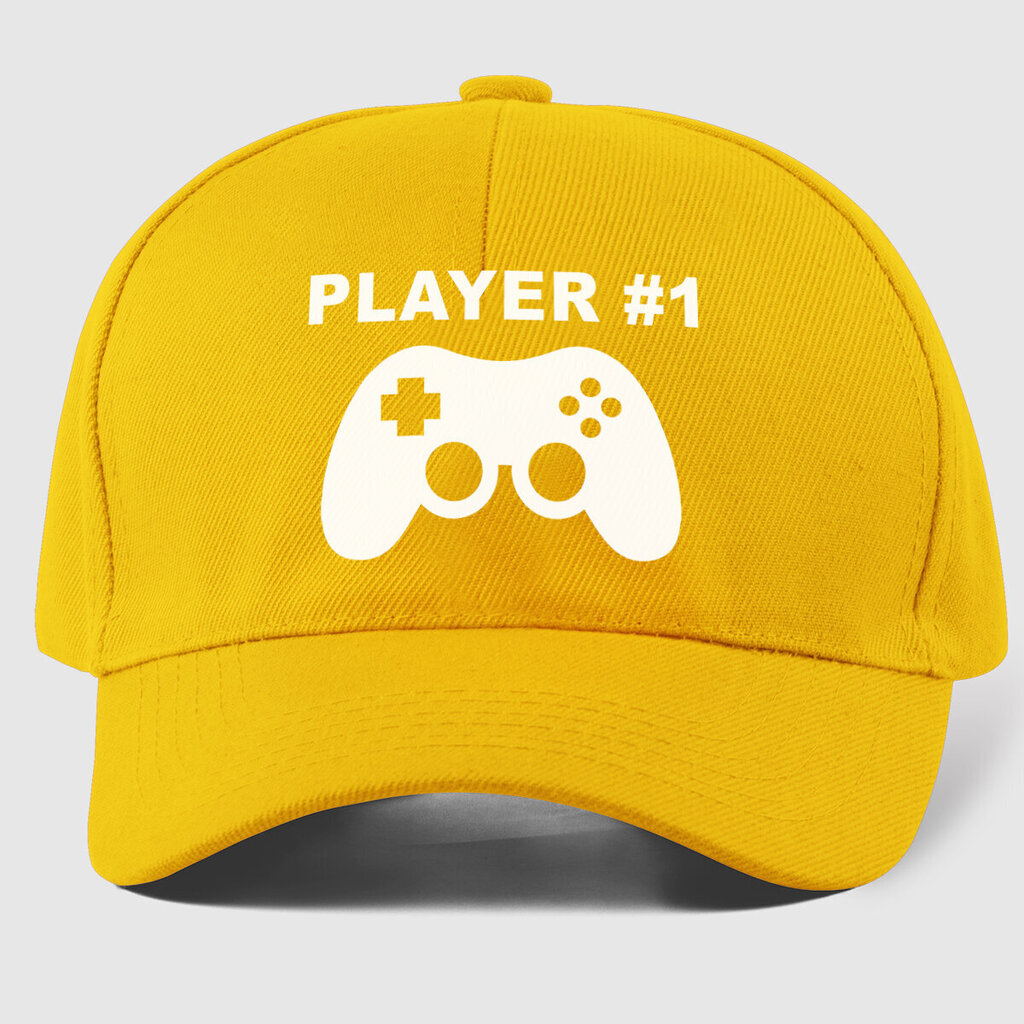 Cepure Player #1, dzeltena cena un informācija | Oriģinālas cepures | 220.lv