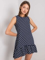 велюровое мини-платье глубокого синего цвета bellah rue paris цена и информация | Платья | 220.lv