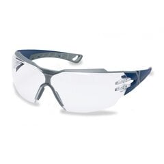 Защитные очки Uvex CX2, прозрачные линзы, покрытие Supervisionv Excellence, сине-серая рамка цена и информация | Защита головы | 220.lv