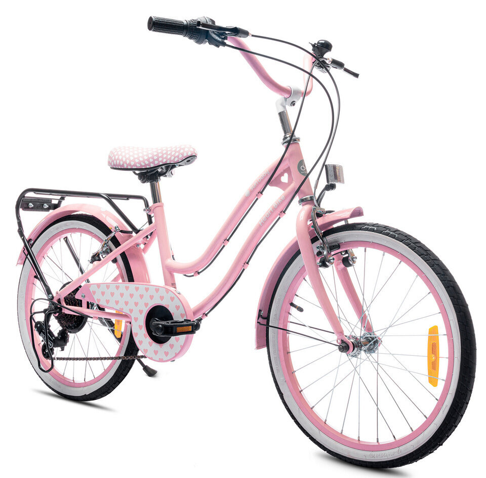 Bērnu velosipēds Sun Baby J03.016.4.7- HEART 20", rozā cena un informācija | Velosipēdi | 220.lv