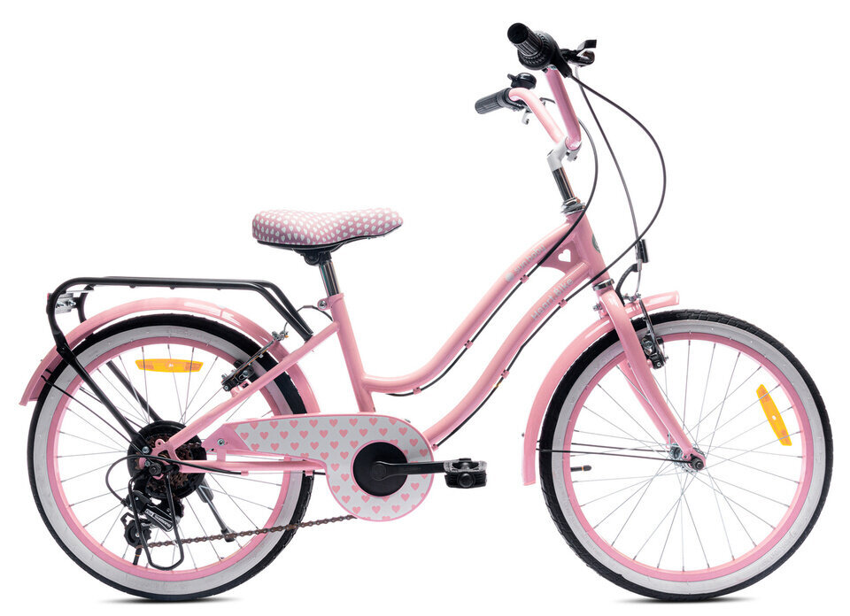 Bērnu velosipēds Sun Baby J03.016.4.7- HEART 20", rozā цена и информация | Velosipēdi | 220.lv