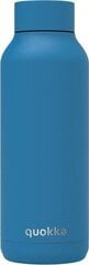 Твердая стальная поилка Quokka 510мл синий цена и информация | Бутылки для воды | 220.lv