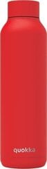 Твердая стальная поилка Quokka 630мл красная цена и информация | Фляги для воды | 220.lv