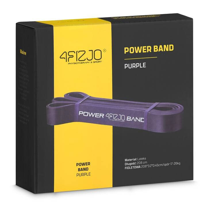 Izturības gumija 17-26 kg Power Band 4Fizjo цена и информация | Fitnesa gumijas, gredzeni | 220.lv