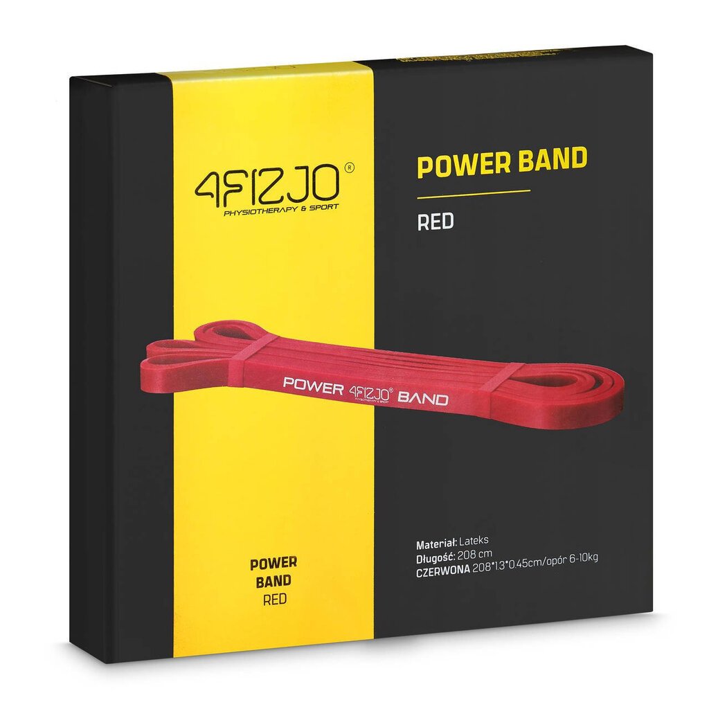 Pretestības lenta 6-10 kg Power Band 4Fizjo cena un informācija | Fitnesa gumijas, gredzeni | 220.lv