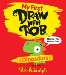 My First Draw With Rob: Dinosaurs cena un informācija | Grāmatas mazuļiem | 220.lv