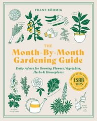 Month-by-Month Gardening Guide: Daily Advice for Growing Flowers, Vegetables, Herbs, and Houseplants цена и информация | Книги по садоводству | 220.lv