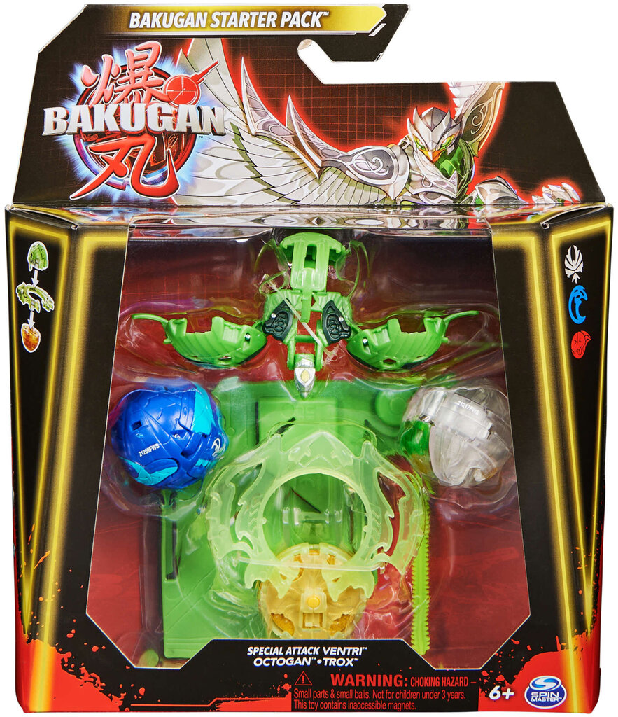 Komplekts Bakugan Special Attack Ventri Octagon Trox cena un informācija | Rotaļlietas zēniem | 220.lv