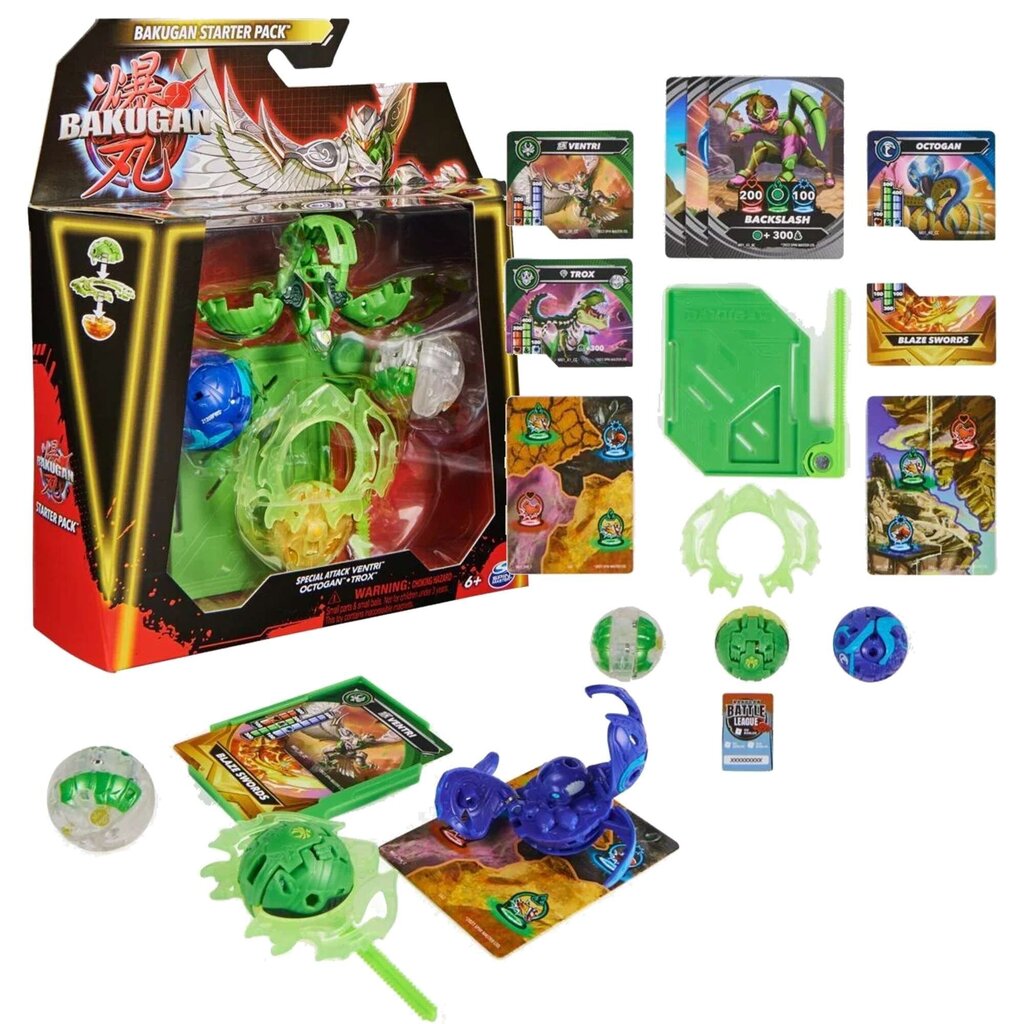 Komplekts Bakugan Special Attack Ventri Octagon Trox cena un informācija | Rotaļlietas zēniem | 220.lv