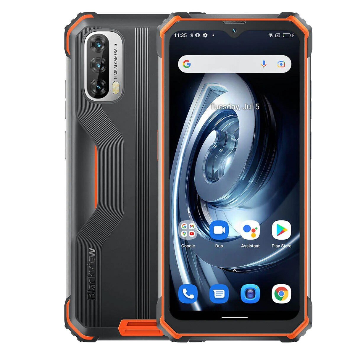 Телефон Смартфон Blackview BV7100 13000 мАч 6/128 ГБ Оранжевый (Orange)  цена | 220.lv