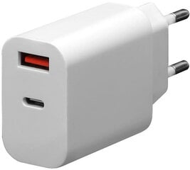Platinet зарядное устройствоUSB/USB-C 30W (PLCUPD30W) цена и информация | Зарядные устройства для телефонов | 220.lv