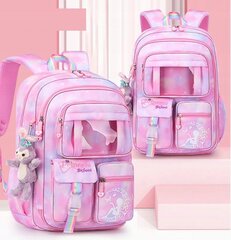 Школьный рюкзак с пеналом - принцесса, розовый цена и информация | Школьные рюкзаки, спортивные сумки | 220.lv
