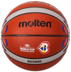 Basketball ball training MOLTEN B7G3800-M3P FIBA synth. leather size 7 цена и информация | Molten Баскетбол | 220.lv