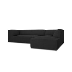 Stūra dīvāns Micadoni Home Ruby, melns цена и информация | Угловые диваны | 220.lv