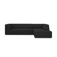 Stūra dīvāns Micadoni Home Ruby, melns cena un informācija | Stūra dīvāni | 220.lv