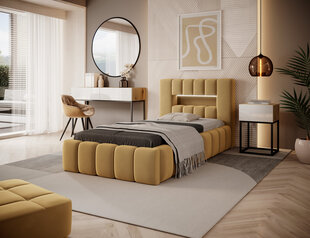Кровать  Lamica, 90х200 см, желтая цена и информация | Кровати | 220.lv