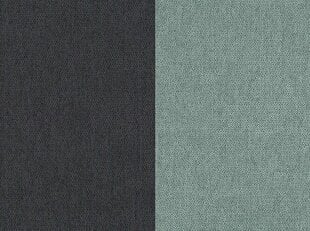 Dīvāns NORE Ewa II, melns/zaļš cena un informācija | Dīvāni | 220.lv