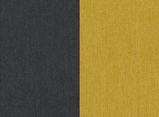 Dīvāns NORE Ewa II, melns/dzeltens cena un informācija | Dīvāni | 220.lv