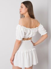 Tops sievietēm Och Bella, balta цена и информация | Женские блузки, рубашки | 220.lv