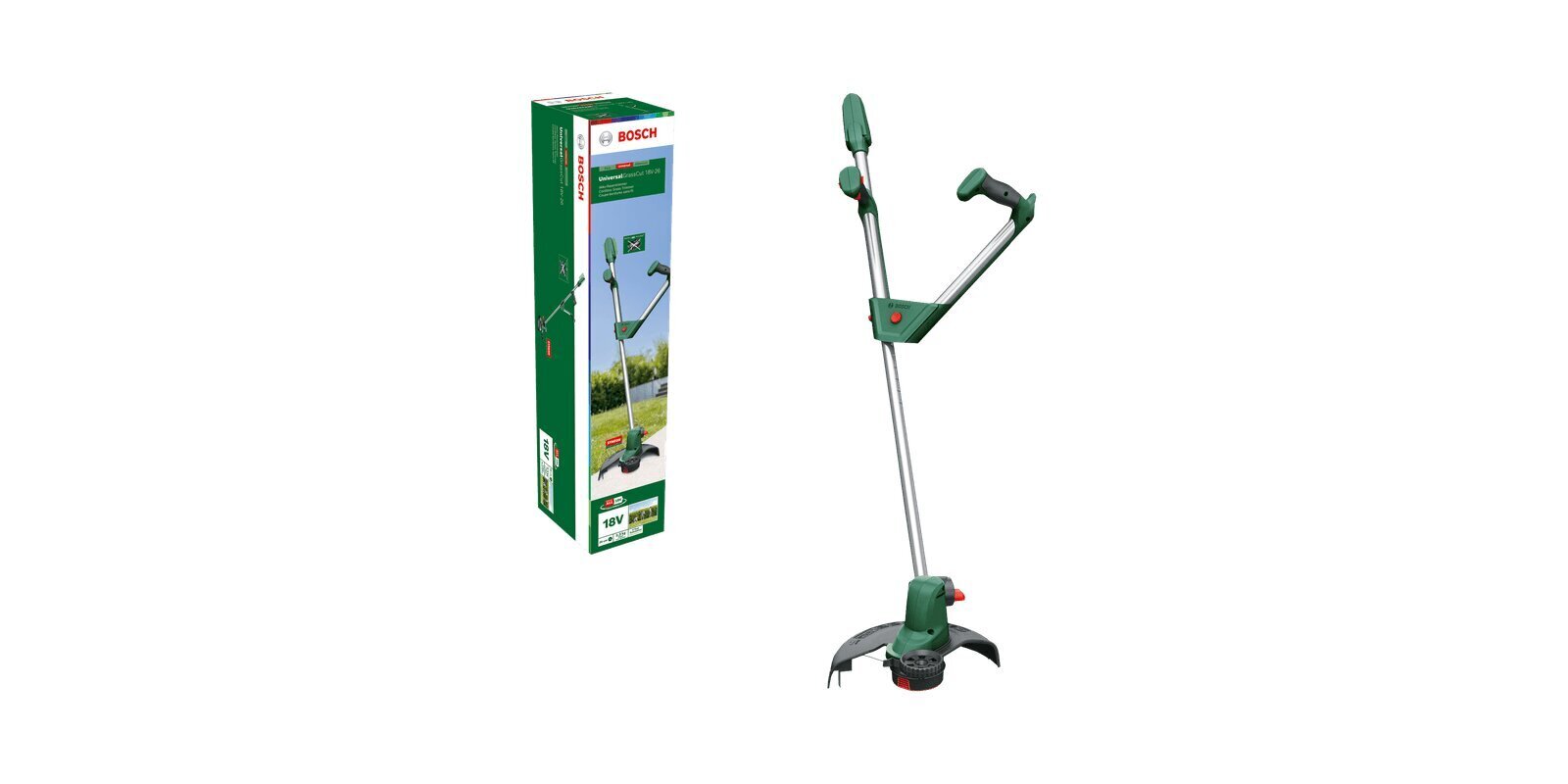 Akumulatora trimmeris Bosch Universal GrassCut 18V-26m 06008C1D04, bez akumulatora cena un informācija | Trimmeri, krūmgrieži | 220.lv