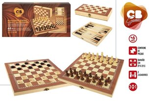 Galda spēle - šahs/dambrete/nardi cena un informācija | Galda spēles | 220.lv