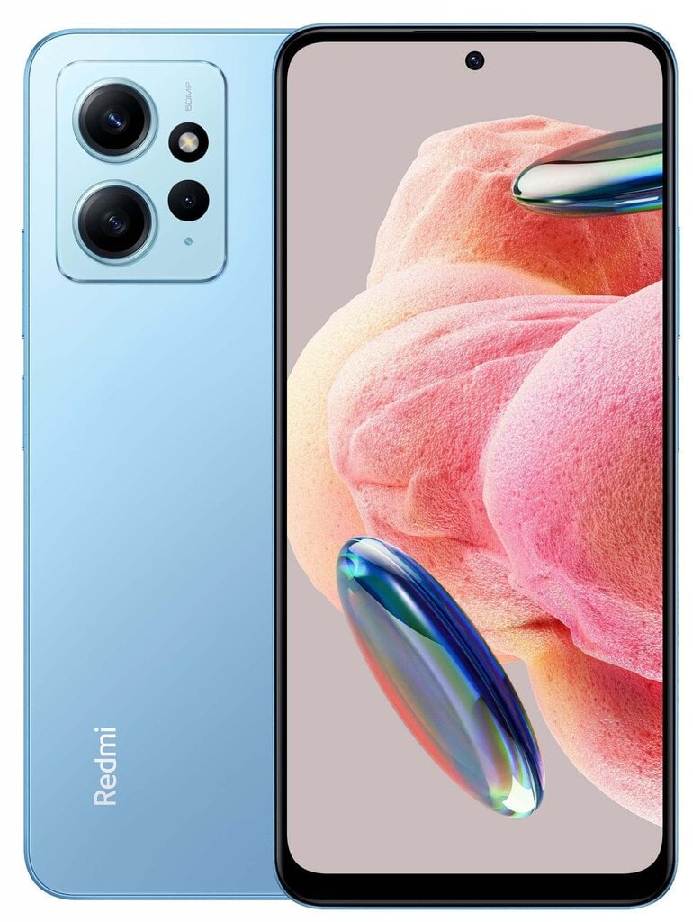 Телефон Xiaomi Redmi Note 12 8/256GB MZB0EU9EU Ice Blue цена | 220.lv