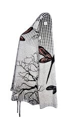Блузка женская Kinga, серая со стрекозой цена и информация | Женские блузки, рубашки | 220.lv