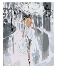 Картины по номерам "Девушка с зонтом" 40x50 цена и информация | Живопись по номерам | 220.lv