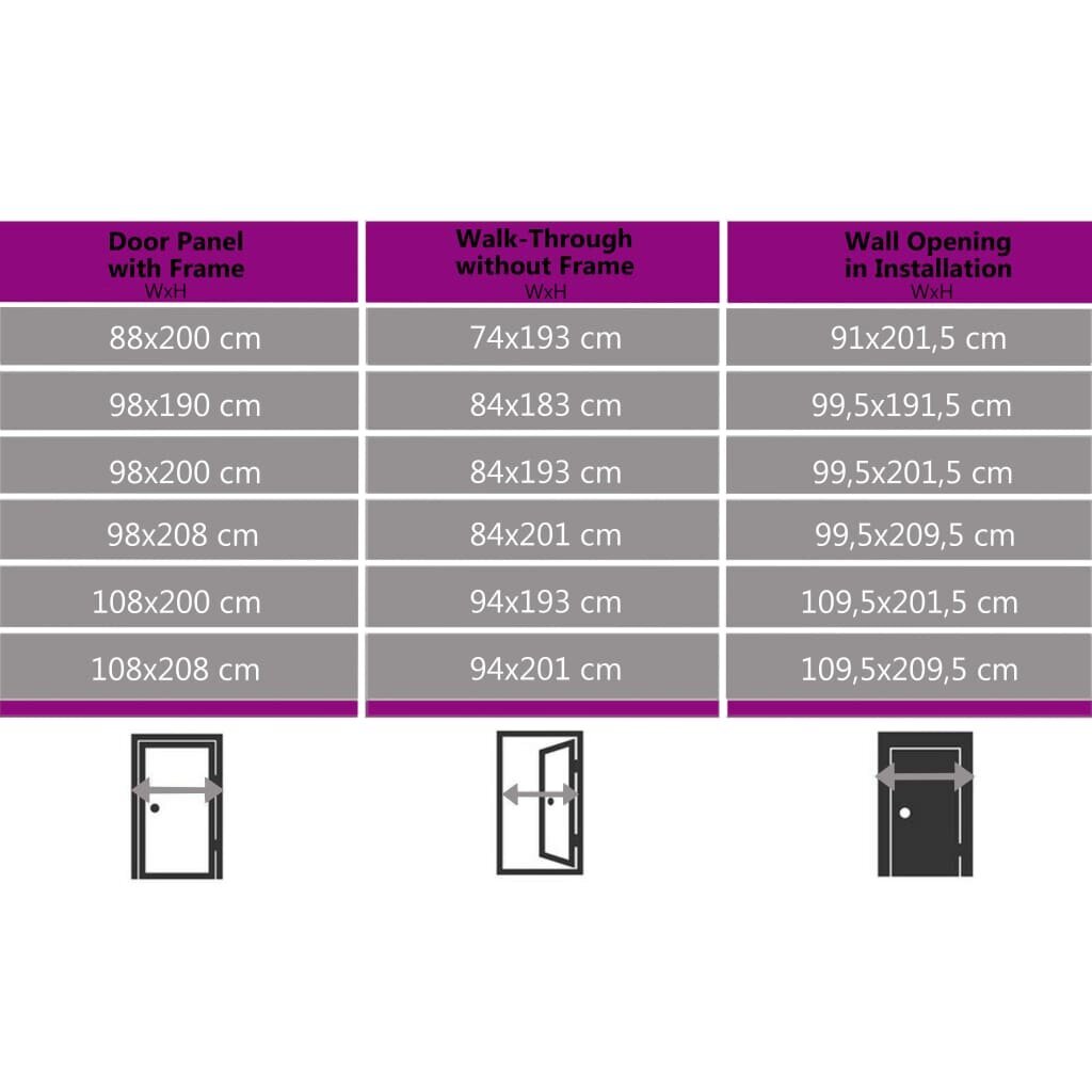 vidaXL ārdurvis, antracītpelēkas, 98x208 cm, PVC cena un informācija | Ārdurvis | 220.lv