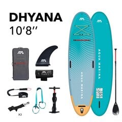 Piepūšams SUP dēlis Aqua Marina Dhyana, 325x86,5x15 cm цена и информация | SUP доски, водные лыжи, водные аттракционы | 220.lv