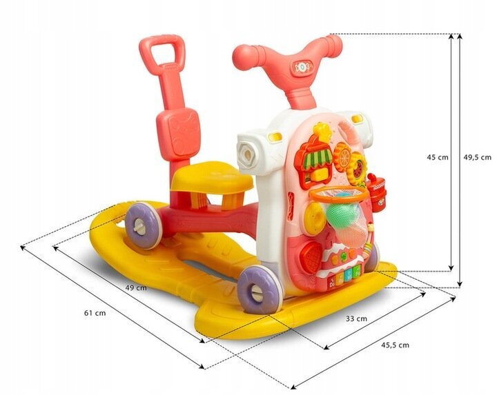 Stumējs Toys 5in1, rozā cena un informācija | Rotaļlietas zīdaiņiem | 220.lv