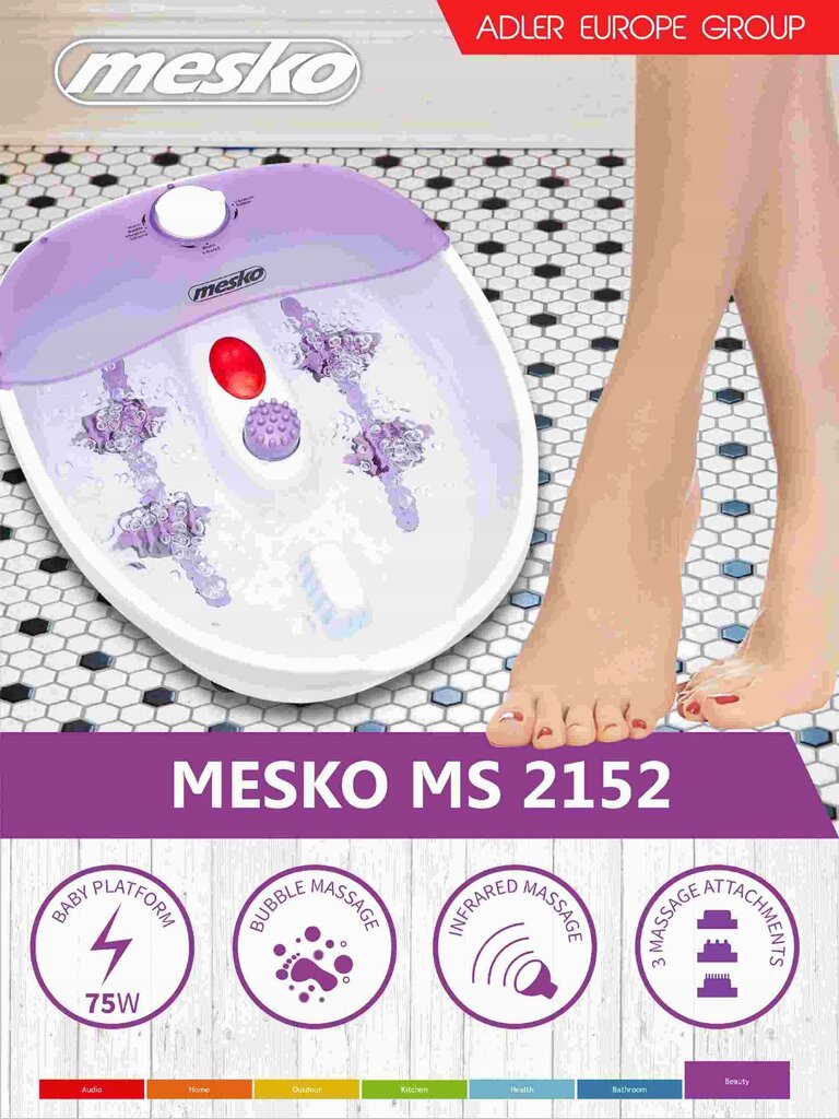 Kāju vanna Mesko, MS21521 цена и информация | Kāju vannas | 220.lv