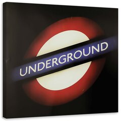 Glezna uz audekla, Angļu metro zīme цена и информация | Картины | 220.lv