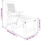 vidaXL sauļošanās zvilnis, balts cena un informācija | Sauļošanās krēsli | 220.lv