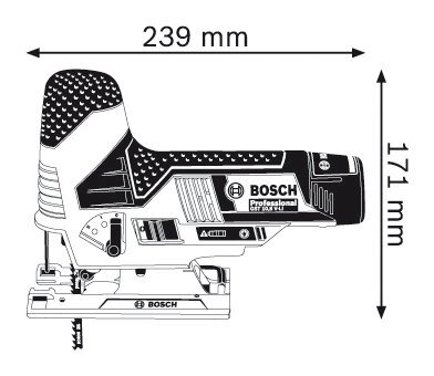 Elektriskā frēze Bosch GST 12V-70 Solo 06015A1001, bez akumulatora un lādētāja цена и информация | Zāģi, ripzāģi | 220.lv