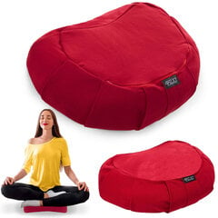 Подушка для йоги Zafu с полумесяцем красного цвета цена и информация | Товары для йоги | 220.lv