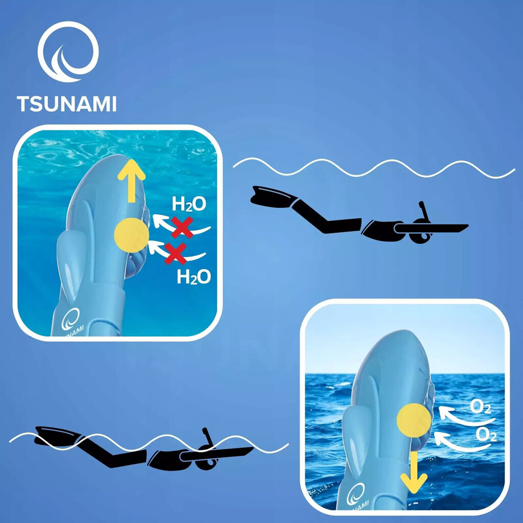 Bērnu niršanas maska Shark Tsunami cena un informācija | Niršanas maskas | 220.lv