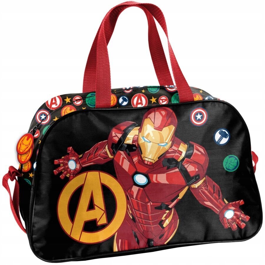 Bērnu sporta soma Paso Avengers Iron Man AV22CI-074, 42x25x13 cm cena un informācija | Skolas somas | 220.lv