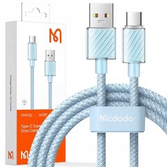 Кабель USB-C, мощный, супербыстрый, Mcdodo, 100 Вт, 2 м, синий цена и информация | Кабели для телефонов | 220.lv