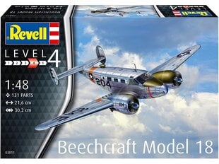 Saliekamais modelis - Revell Beechcraft Model 18 cena un informācija | Konstruktori | 220.lv