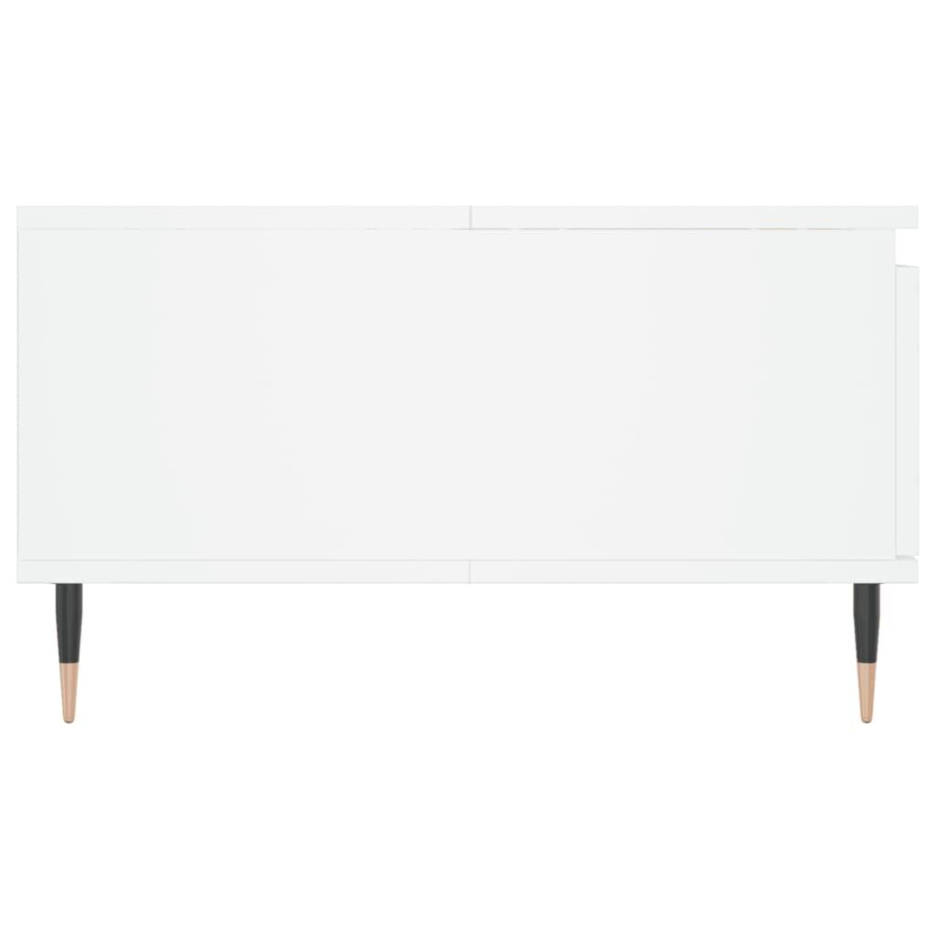 Kafijas galdiņš, balts, 90x60x35 cm, inženierijas koks цена и информация | Žurnālgaldiņi | 220.lv