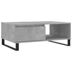 Kafijas galdiņš, betona pelēks, 90x60x35 cm, inženierijas koks cena un informācija | Žurnālgaldiņi | 220.lv
