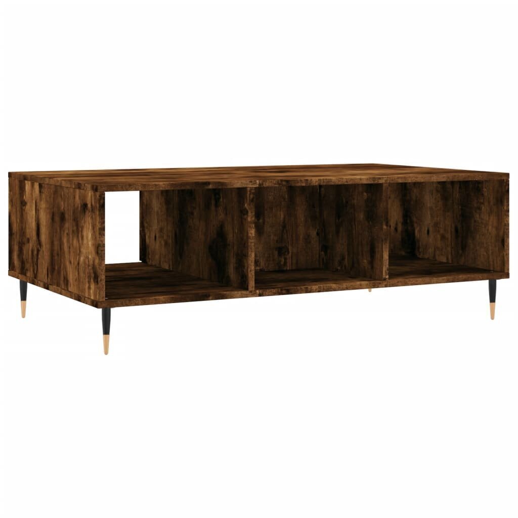 Kafijas galdiņš, ozolkoka, 104x60x35 cm, inženierijas koks cena un informācija | Žurnālgaldiņi | 220.lv