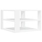 Kafijas galdiņš, balts, 59,5x59,5x40 cm, inženierijas koks cena un informācija | Žurnālgaldiņi | 220.lv